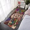 Doormat Flannel Floor Mat Indoor Foot Rug F-Frida K-Kahlo Bedside Mats Kitchen Corridor Absorbent Carpet Ideal for Balcony Decor