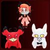 Игровые Аниме Кошки Плюшевые Игрушки Аниме Фигурка Кошки Плюшевые Куклы Мягкие Игрушки Детские Игрушки Подарки Декор на День Рождения Фанаты Хэллоуин Подарки