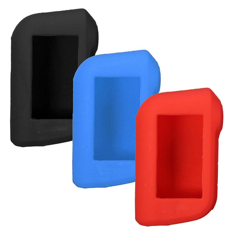 Силиконовый чехол для автомобильного ключа Starline A93 A63 русская версия двухсторонний ЖК-пульт дистанционного управления автомобильной сигнализацией брелок чехол#270408