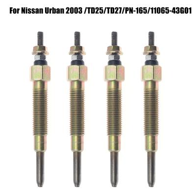 4 шт./компл. свечи накаливания для Nissan Urban 2003/TD25/TD27/PN-165/11065-43G01, аксессуары для модификации автомобиля