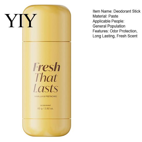 Pistachios Scent Deodorant Stick 1/2Pcs 83G for Men Women, Vanilla & Scented Non-irritating Daily Underarm Care Cream, Long Lasting Odor Protection