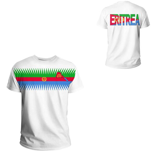 2023 Tessffel Африка Страна Эритрея Лев Красочные Ретро 3Dпринты мужские/женские летние повседневные забавные футболки с короткими рукавами уличная одежда