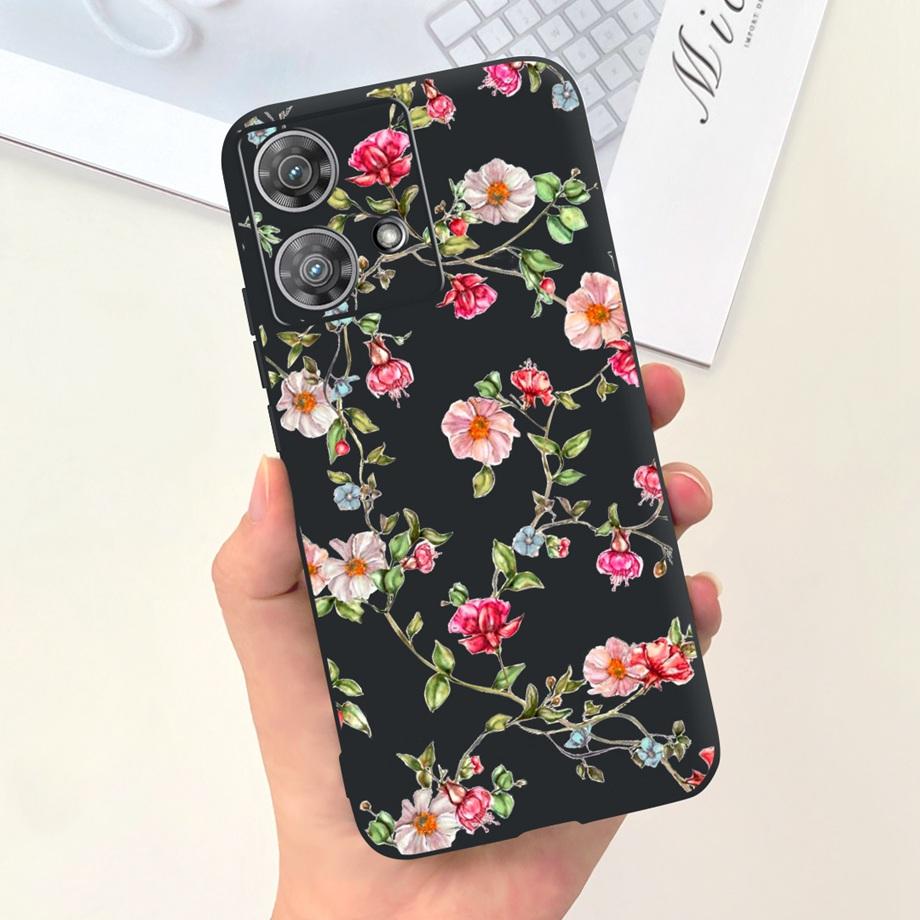 Чехол для Motorola Moto Edge 40 Neo 5G, мягкий жидкий силикон, противоударный чехол для Funda Motorola Edge 40 Edge40 Neo, желе, девичий