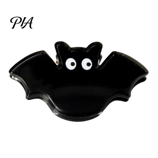 Reliable Clamping Force Hair Clips Halloween Cartoon for Women Girls, Acrylic Glitter Pumpkin/Ghost/Bat/Cat Novelty Party Headwear Accessories,
