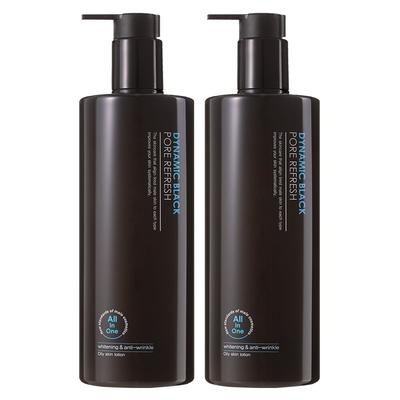 DYNAMIC BLACK Pore Refresh Мужское универсальное средство для очищения пор 500 мл x 2