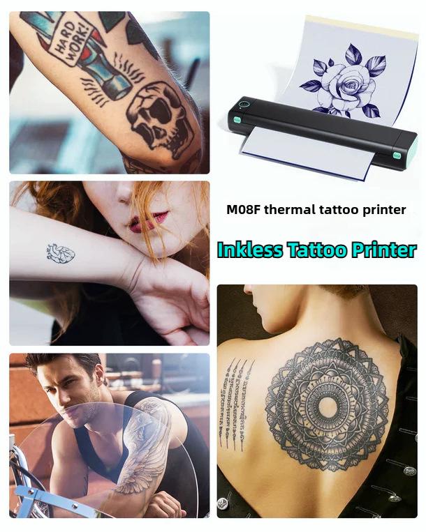 Phomemo M08F A4 черно-белый термопринтер - мини-домашний офис и принтер для татуировок