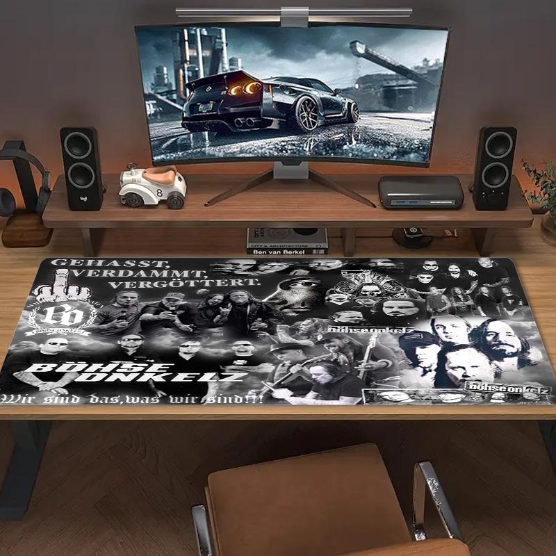 Böhse Onkelz Poster Color Mouse Pad Large Gaming Table Cushion Non-slip Laptop Tablet Big Mousepad XXL Mat Mini PC Playmat With Lock edge