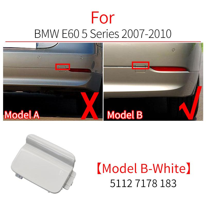 Для BMW E60 Автомобильный Задний Бампер Крышка Буксировочного Крюка Колпачок Крышка Прицепа Аксессуар Черный Белый Для BMW 5 Серии 2003-2010 520 525 530 535i