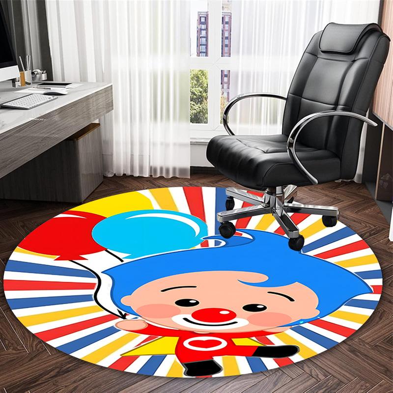 1pc Flim Flim Carpet, Round Rug, Comfortable, Suitable for Entryways, Living Rooms, Office, And Bedrooms, Christmas Decoration