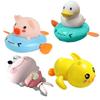 Набор из 4 водных игрушек, милая заводная игрушка для купания, радужный душ, дизайн свиньи и черепахи, популярный для младенцев и детей, подарок на день рождения, для малыша