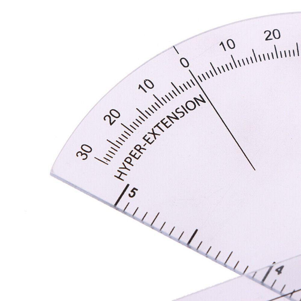 High-quality Plastic Finger Goniometer Professional Transprent Angle Ruler Protractor