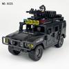 X027 Черный SWAT Hummer Building Block Автомобиль Детская игрушка-строительный блок