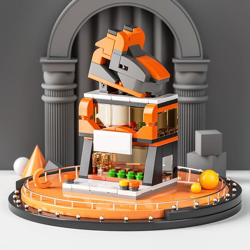 DIY Архитектурный магазин, вид на улицу, еда, дом, строительные блоки, комплект, кирпичи для девочек, классическая модель фильма, детские игрушки для детей