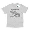Peace Through Superior Firepower Inspired by Aliens T-Shirt