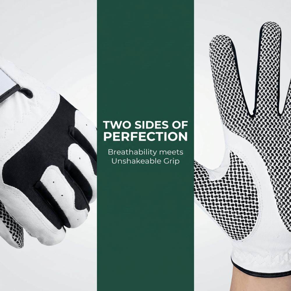 Microfiber Fabric Golf Gloves Silicone Grip Dots Golf Sports Gloves Golf Glove Golf Practice