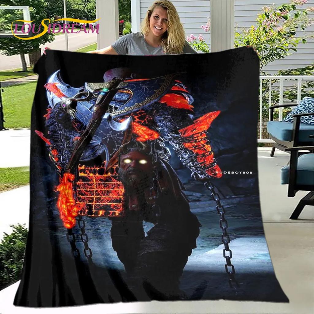 Мягкое плюшевое одеяло God of War для геймеров, фланелевое одеяло, одеяло для гостиной, спальни, кровати, дивана, чехол для пикника Bettdecke
