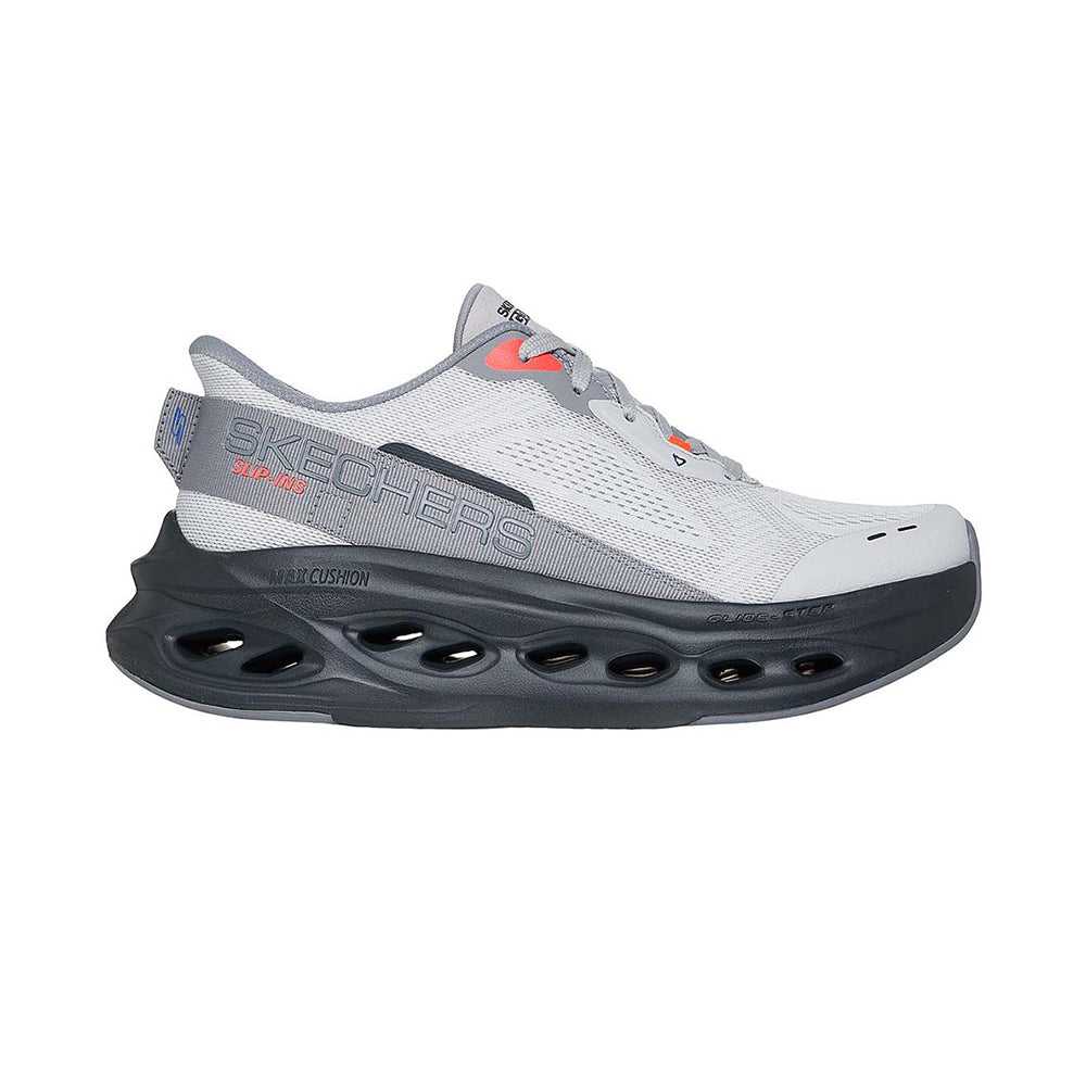 Skechers Slip Ins Mesh Cushioning Breathable Low top Long Distance Running Sprint Running Shoes Men's 220421-GYBK