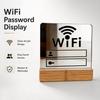 Freestanding Structure WiFi Password Display Sign Modern Style WiFi Sign Notice Board  House Shops