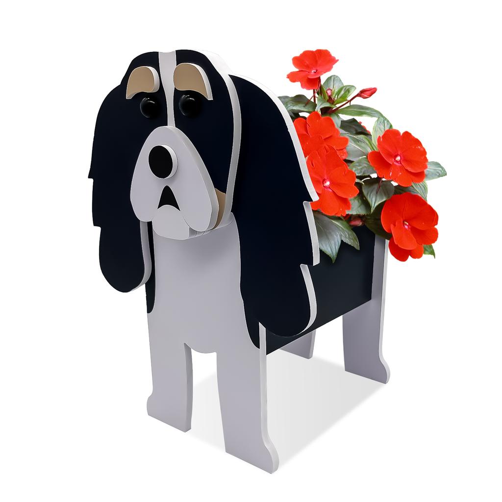 Садовый цветочный горшок Кашпо для собаки Шнауцер Бульдог Пудель Корги Йоркширский Садовые горшки DIY ПВХ Кашпо для цветов Садовый домашний декор