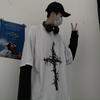 Gothic Goth Style Tshirt Mall Goth Tops Punk Long Sleeve Oversized T-shirt Japanese Streetwear Fashion Korean Style
