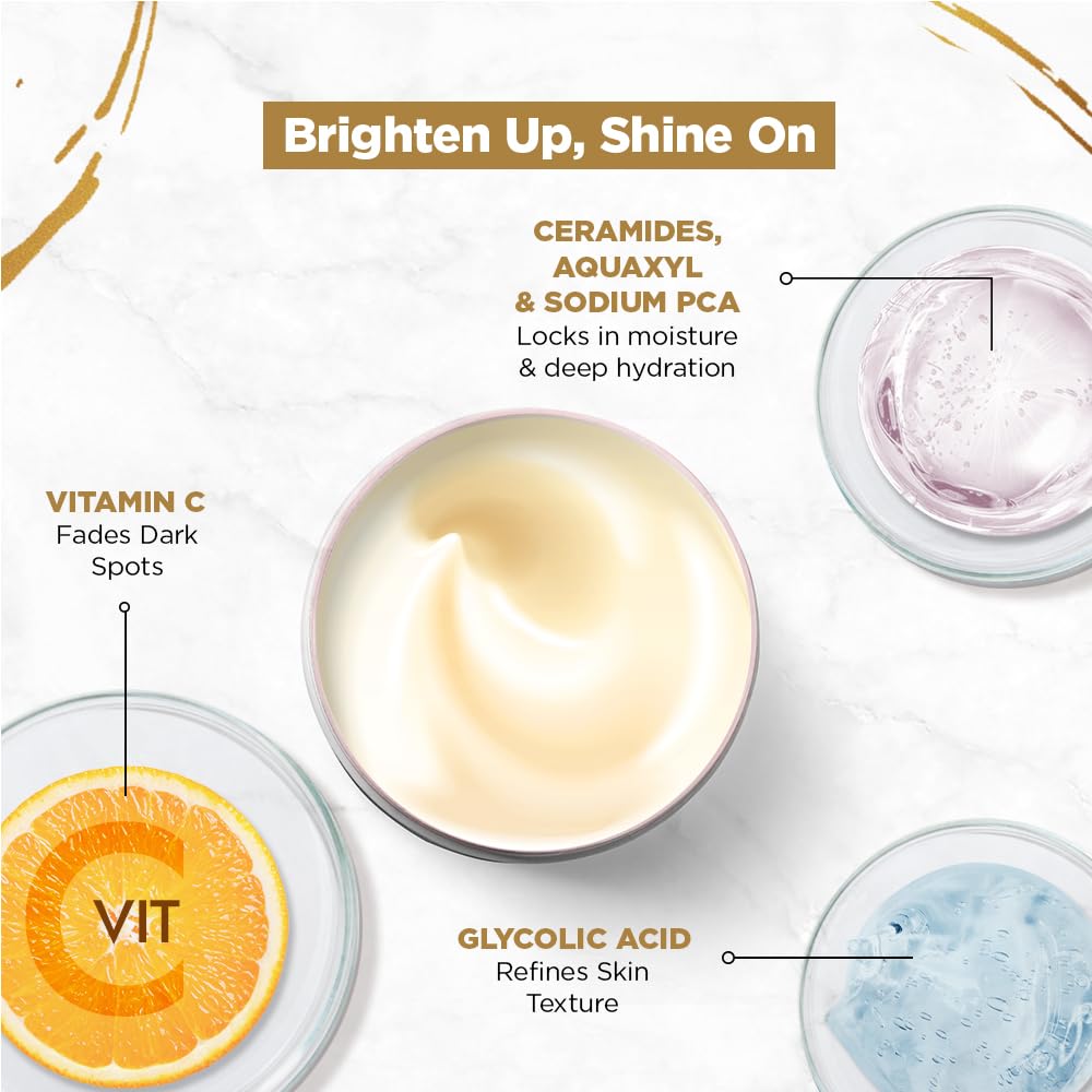 Streax Крем-гель для лица Bright & Shine 50 г для увлажнения, сияния и осветления кожи для ежедневного использования