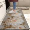 1Pcs Anti Fatigue Kitchen Rugs Floral Print Waterproof Non-Slip Thick Cushioned Kitchen Mat Heavy Duty Comfort Standing Mat for Kitchen