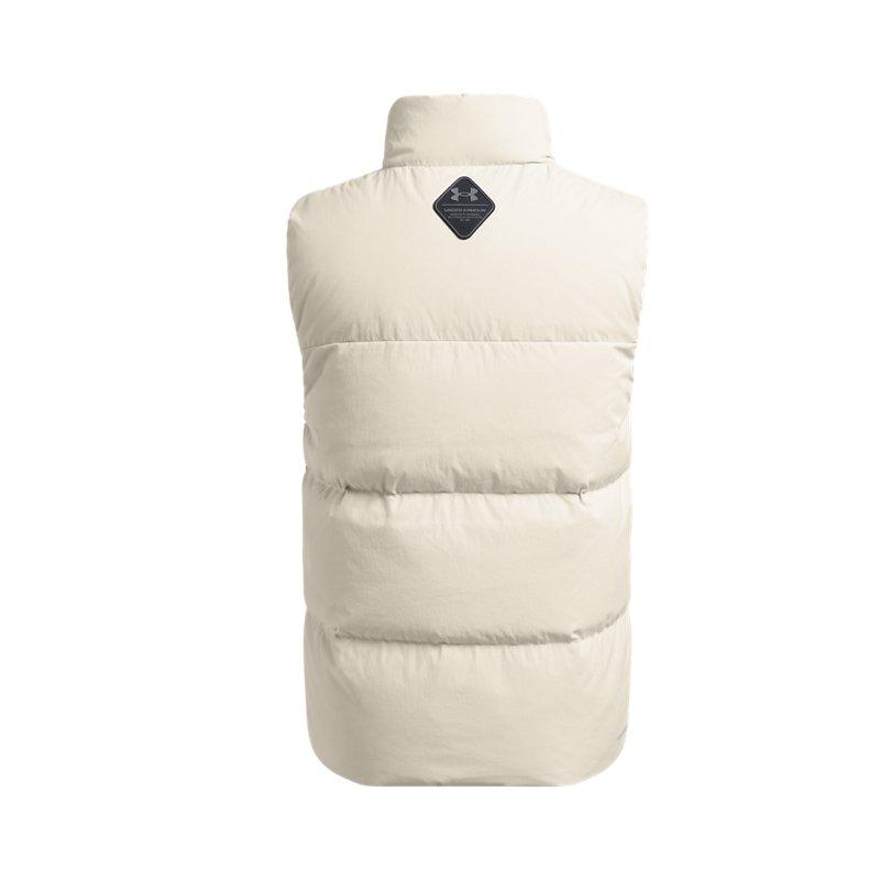 Under Armour UA Limitless Training Sports Stand Collar Down Vest Мужской жилет Pinnacle-White 1384642-110