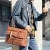 WEIXIER Business Shoulder Bag Men Messenger Bag Vintage PU Leather Crossbody Bag for Male Fashion Casual Man Handbags Briefcase