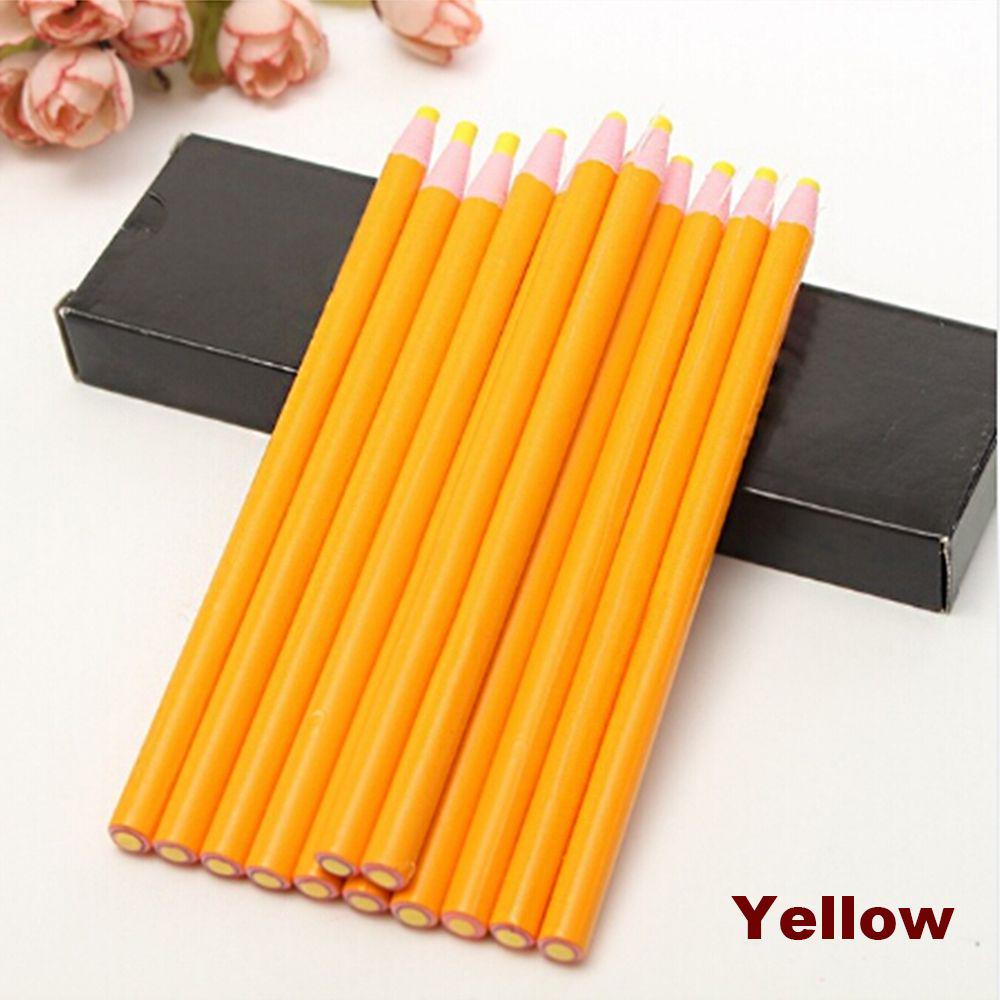 6PCS/SET Wooden Painting Drawing Tool Paper Roll Pen Marker Colored Crayon Wax Pencil