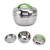 Double Layer Stainless Steel Thermal Lunch Box Anti-scalding Insulation Bowl  Picnic