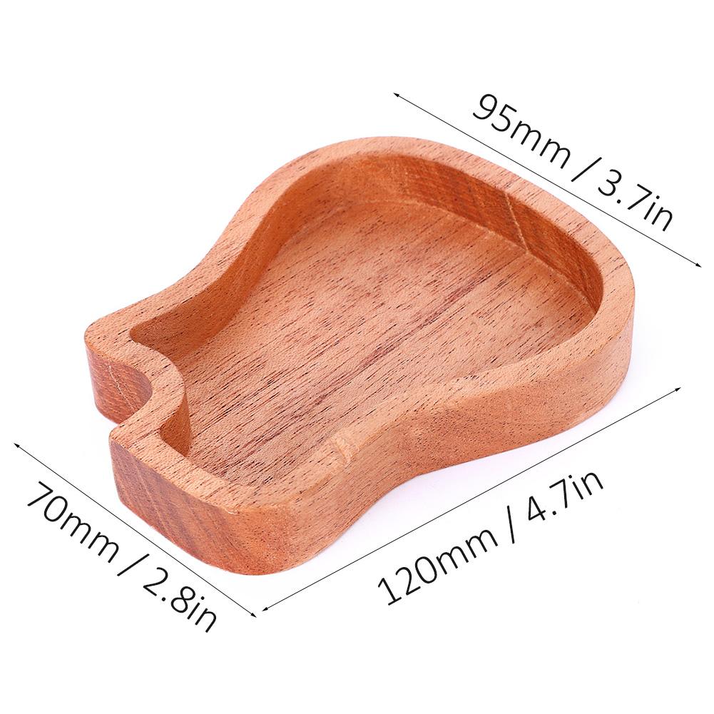 Деревянная коробка для медиаторов из красного дерева в форме гитары, чехол для медиаторов, аксессуары для музыкальных инструментов