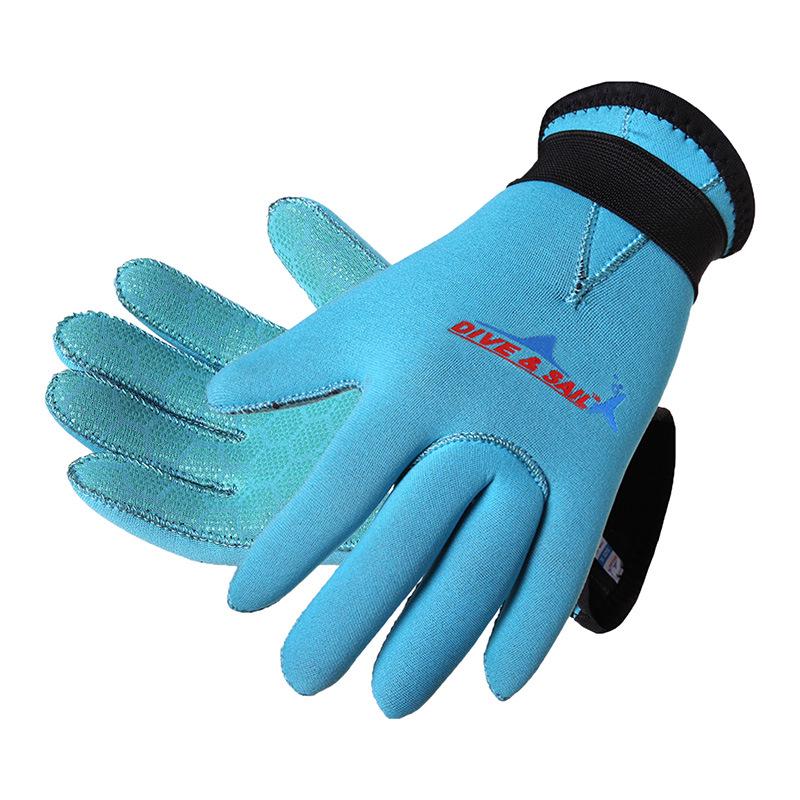 Детские нескользящие неопреновые перчатки для плавания 3 мм - Теплые, износостойкие, защищающие от царапин, для дайвинга и снорклинга.