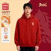 MINISO Унисекс праздничная толстовка с капюшоном на флисовой подкладке