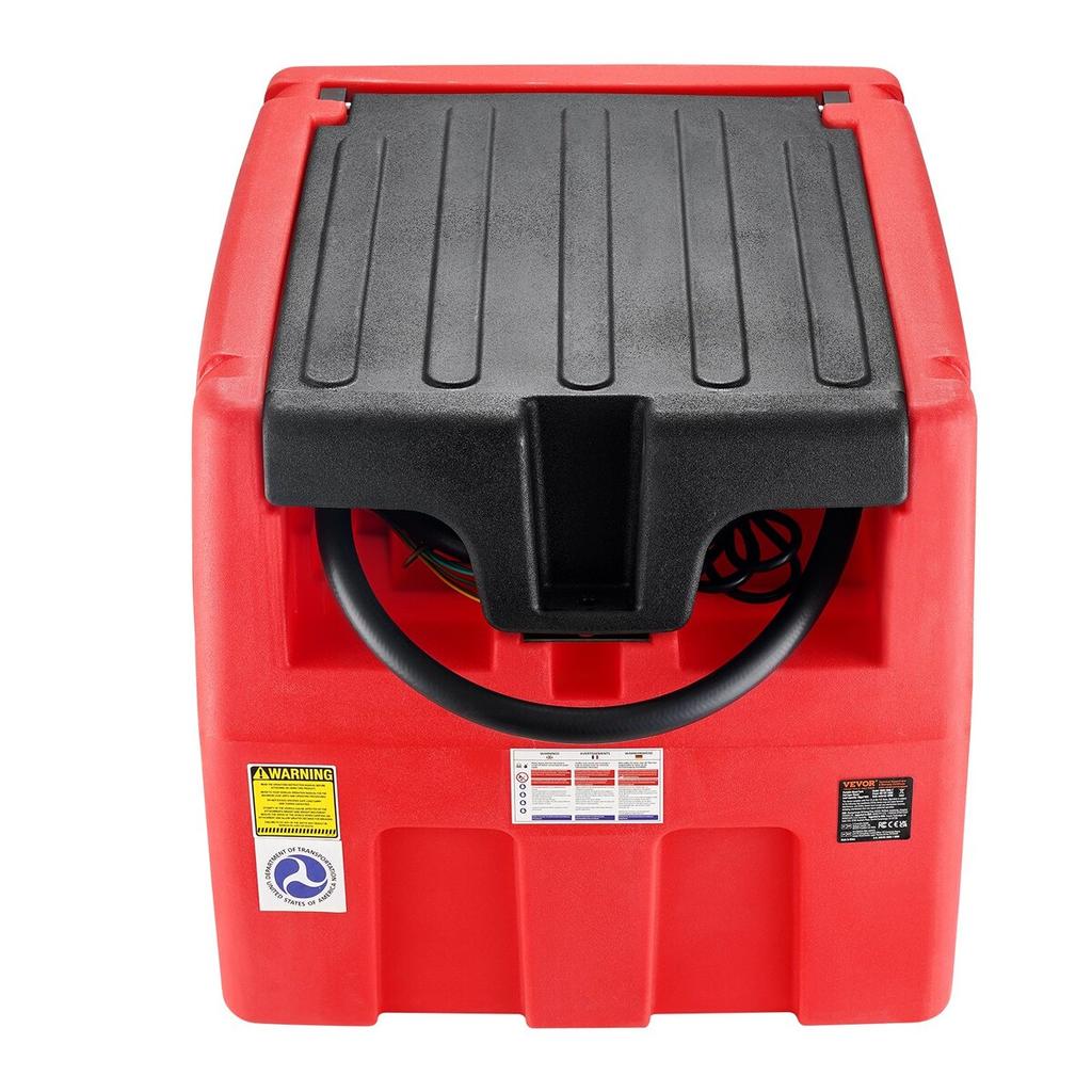 Portable Diesel & Gasoline Tank 48 Gal Fuel Tank with 12V Transfer Pump