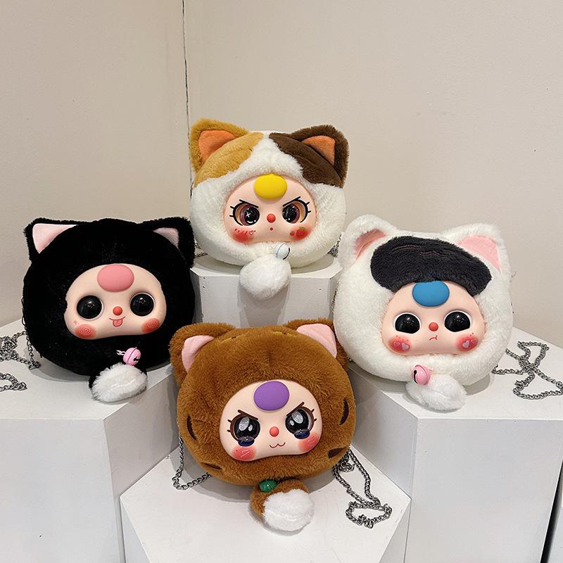 2025 New Cute Plush Bag Big Eyes Toy Doll Messenger Bag Claw Machine Doll Student Doll Gift