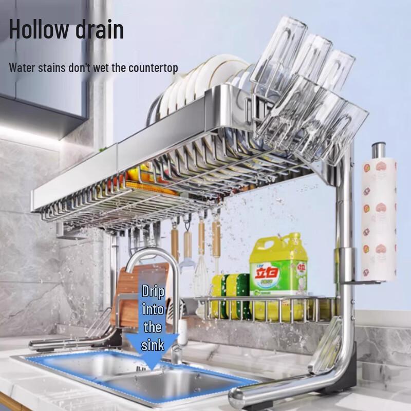 Beifu 304 Нержавеющая сталь Выдвижная сушилка для посуды