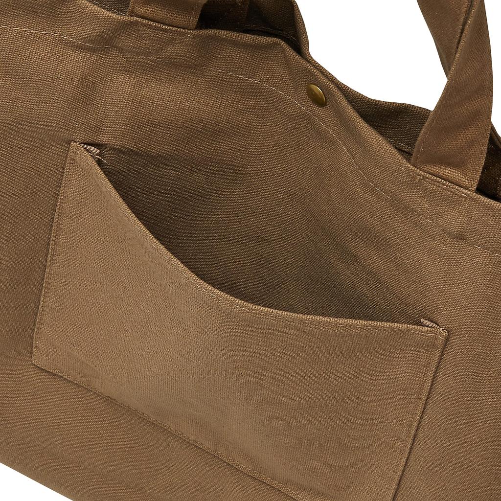 Холщовая сумка-тоут А4 Snoopy Face Mocha [Sifre] Сумка, Размер, Снупи, PEANUTS, Женская, PN124.