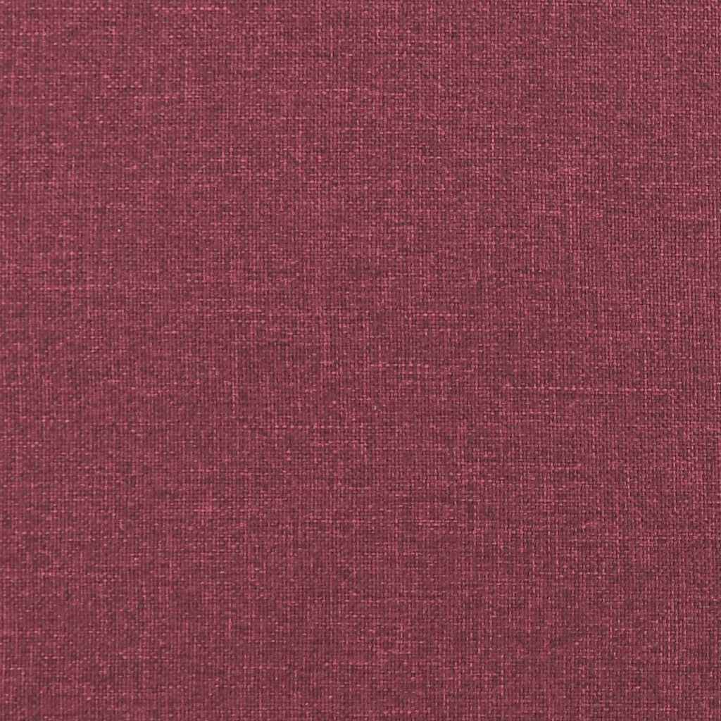 Back Cushion Burgundy Red 180 x 19 x 50 cm Fabric