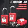 Замок LOTO (Lockout Tagout) 100 шт. С ключом 100 шт. Одинаковые бирки Замки безопасности LOTO Одинаковые навесные замки для станций и устройств LOTO
