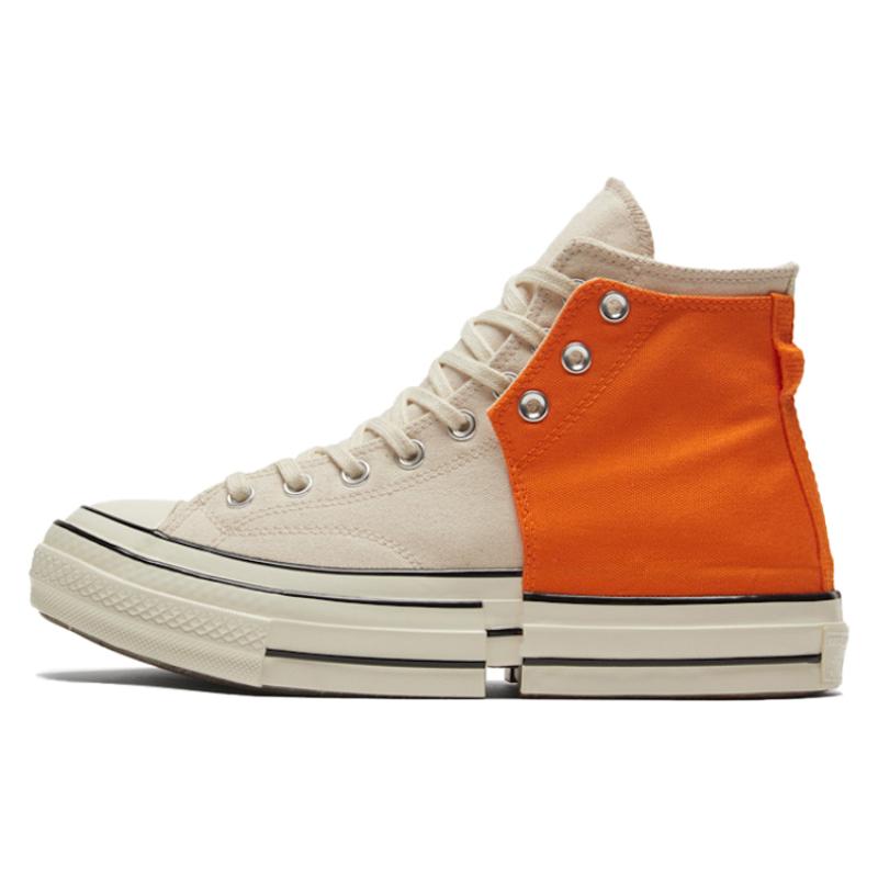 Feng Chen Wang x Converse Chuck Taylor All Star 2-в-1 1970-х Удобные и Стильные Высокие Канвасовые Унисекс Белые Оранжевые