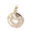 Les Trésors De Lily [J9603] - Gold Plated 'Love' Filigree Pendant - 15 Mm