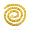 Gold Dubai Brass Gold Plated Fire Double Faucet Cloth Dragon Pattern Necklace Factory Direct Men's Jewelry