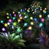 6/8/10 LED Solar Garden Lights Powered Firefly Lights Outdoor Waterproof Vibrant Garden Lights for Patio Pathway Decoration,Warm