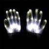 1Pair LED Light Up Hand Finger Gloves Halloween Christmas Costume Dance Decor