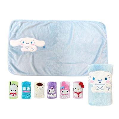 Sanrio Компактный Cinnamoroll Идеальный для того, чтобы согреть вас или офис Стильный плед, 60x100см, Легкий, Пушистый, Теплый, Автомобиль, Использование, [TO-24223CN]