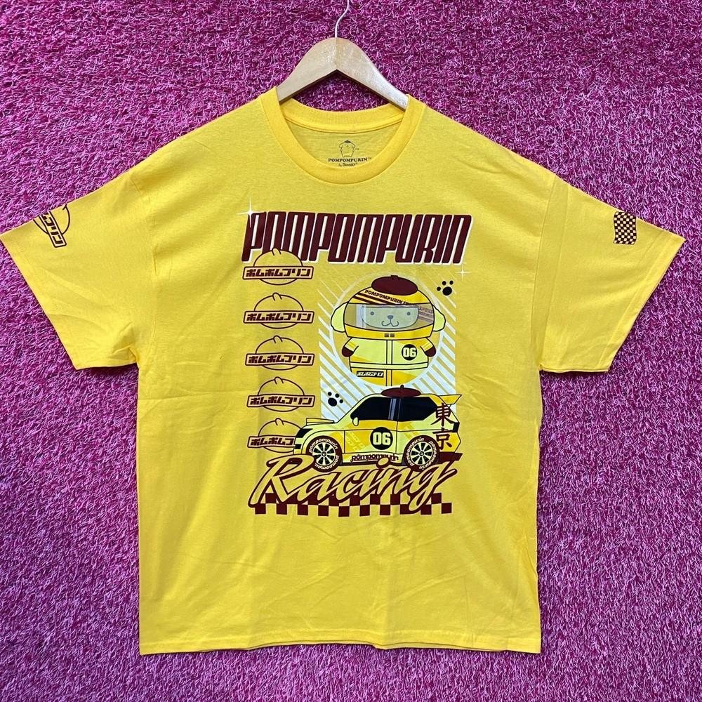 Sanrio Pompompurin Гоночная футболка XL Унисекс Футболка