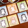 Soft Texture Notepad 4Pcs Cat-Shaped Notes Pad Set Cute Self-Adhesive Memo Pads for Color Students Office Writable Peel-off Reminders Journaling Gifts