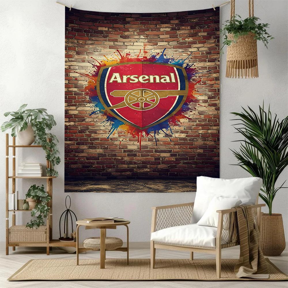 Arsenal Vintage Tapestry Nordic Minimal Made for Bedroom Studio Wall Dorm Wall Four Seasons Hand Painted Style Gift for Friends Family