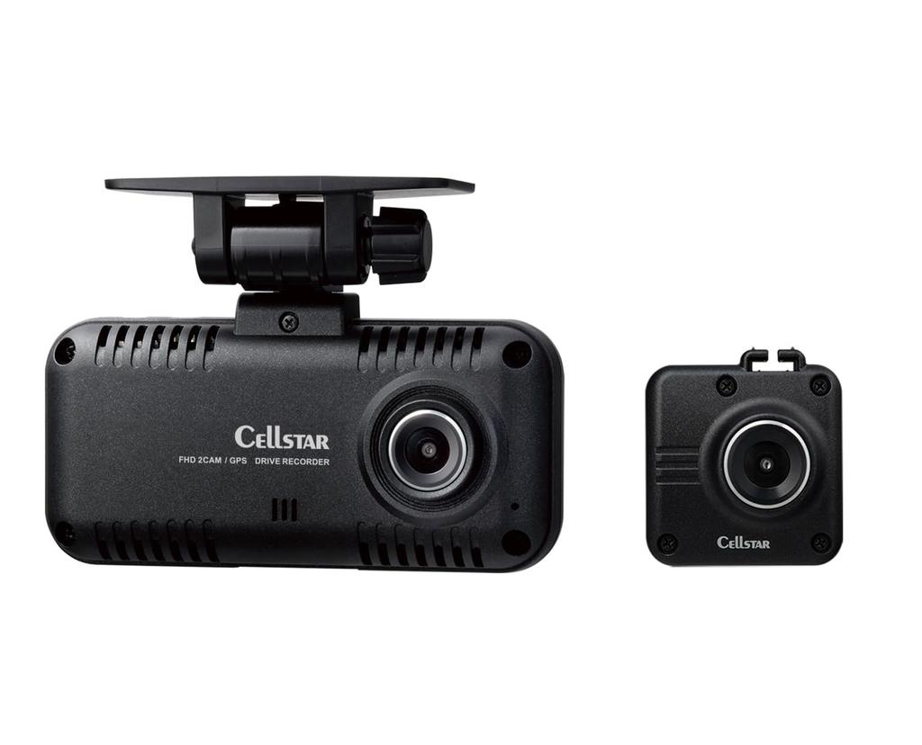 CELLSTAR Dash Cam with Front and Rear Dual 2 Full Includes a 32GB microSD Parking GPS Notifications Data Made In Warranty CS-54FH Cameras, Megapixels,