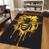 1pc Bees and honeycombs Print, Design Area Rug - Soft, Anti-Slip, and Durable Gaming Room Decor for Bedroom, Living Room